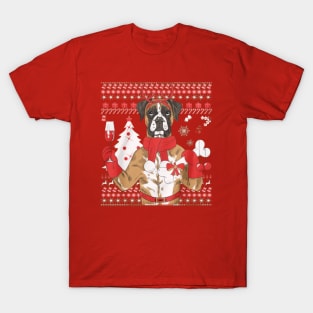 Boxer Ugly Christmas Sweatshirt T-Shirt